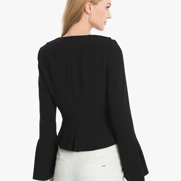 WHBM Bell-Sleeve Peplum Jacket 🖤 (4P) - Picture 3 of 14